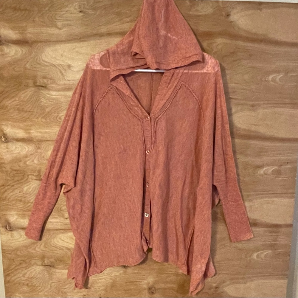Diesel Womens Large ** Button Hooded Sweater